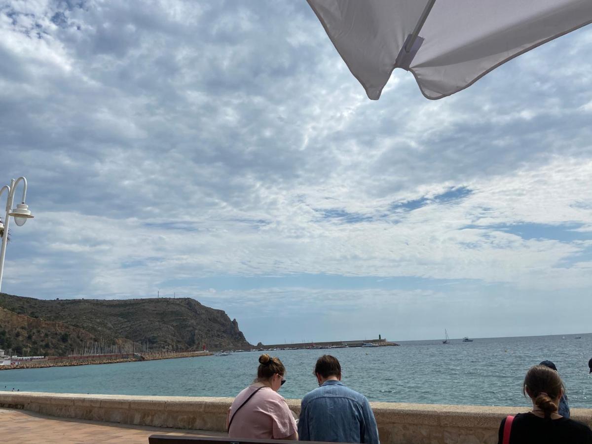 Javea Au Port Vue Mer Devant La Plage Grand Appartement Terrasse Clim Et Wifi Jávea Exterior foto